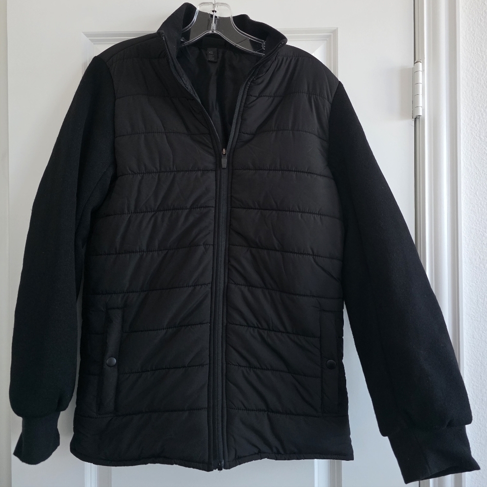 Zella Women Black Puffer Jacket Size X-Small NWT